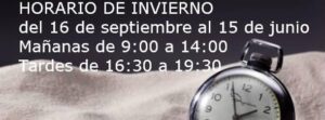 horario deinvierno