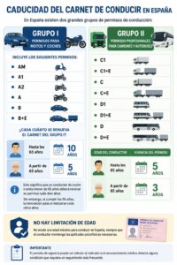 Vigencia del carnet de conducir